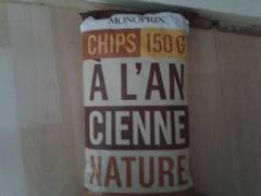 Chips à l'ancienne nature