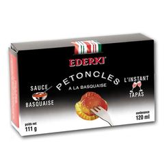 Ederki, Petoncles sauce basquaise, special aperitif, la boite de 111g