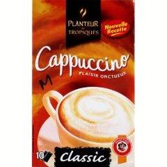 Cappuccino classic, preparation pour boisson instantanee, x10 sachets, la boite,147g