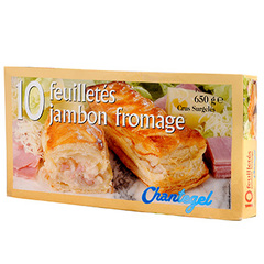 Feuilletes Chantegel Jambon fromage 650g