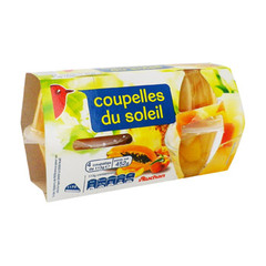 coupelles du soleil x4 auchan 452g
