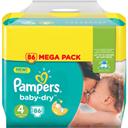 Pampers Couches baby-dry taille 4 (maxi) 8-16 kg Le méga pack de 86