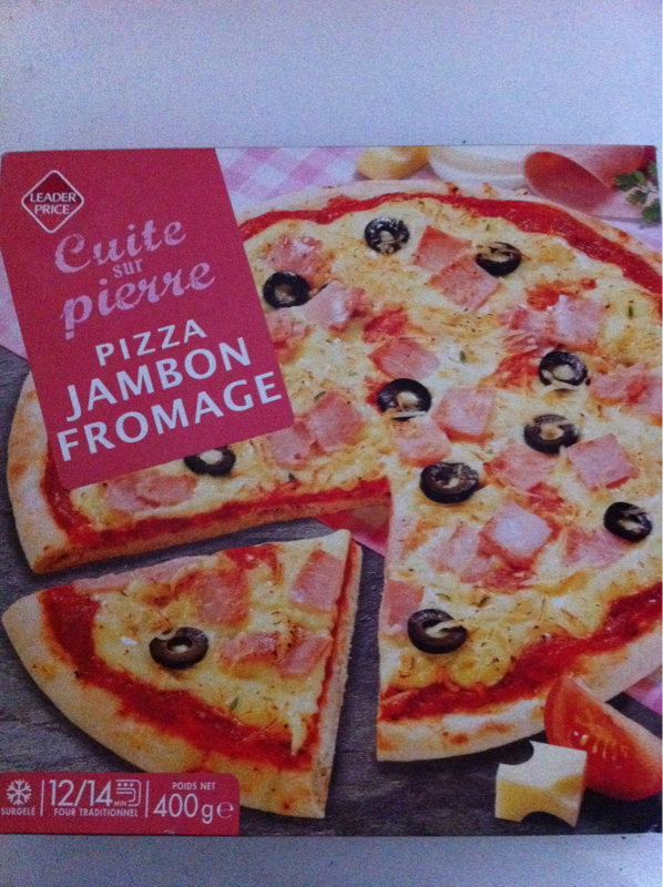 Pizza jambon fromage 400g