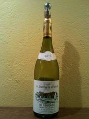 Vin blanc AOC Chardonnay Les Jardins de l'Eveche U, 75cl