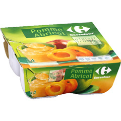 Specialite de fruits pomme abricot