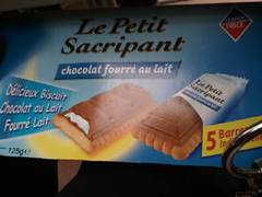 Le Petit Sacripant, biscuit & chocolat fourré lait 125g