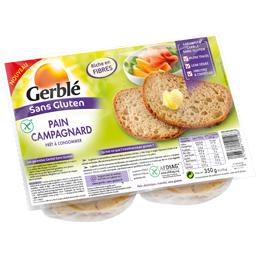 Gerblé, Pain campagnard sans gluten, les 2 pains de 175 g