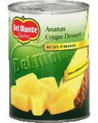 Del Monte ananas tranches au jus d'ananas 340g