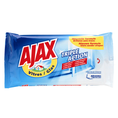 Ajax vitres lingettes classiques x40