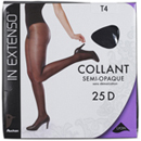 In Extenso collant semi-opaque noir 25D taille 4