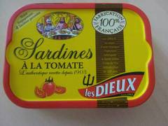 Sardines à la tomate LES DIEUX, boite de 1/6, 115g