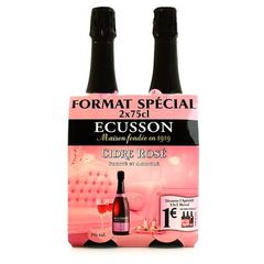 Cidre Ecusson rose 2x75 cL 2.5% vol
