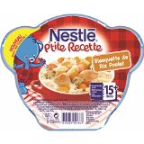 Nestlé Bébé P'tite Recette Blanquette de Riz et Poulet dès 15 mois 215 g - Lot de 6