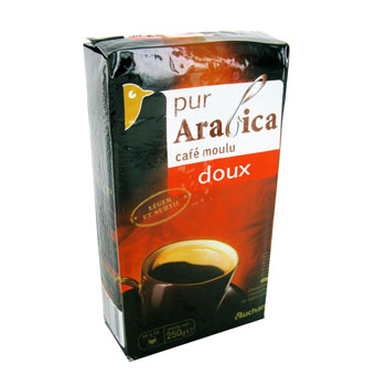 Auchan arabica doux moulu 250g