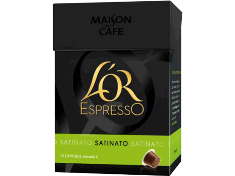 L'or Expresso - Capsule de cafe Satinato - 10 capsules Compatibles avec les machines a cafe Nespresso. Cafe de Force 5