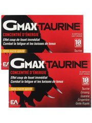 EA Pharma Gmax-Taurine + Lot de 2 x 30 Ampoules