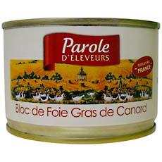 Bloc de foie gras de canard PAROLES D'ELEVEURS, 150g