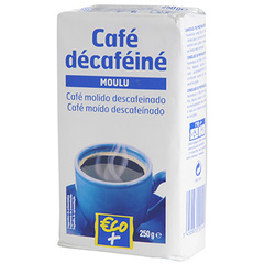 Café moulu décaféiné Eco+ 250g