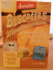 Pural Biscotte à l'Epeautre et au Beurre Bio 200g