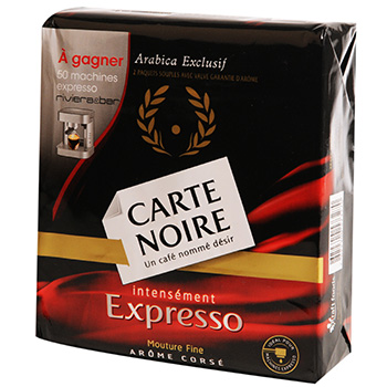 Cafe Carte Noire moulu Expresso 2x250g