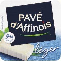 PAVE D'AFFINOIS leger au lait pasteurise, 9%MG, 175g