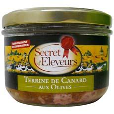 Terrine de canard aux olives SECRET D'ELEVEURS, 180g