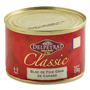 bloc de foie gras de canard delpeyrat 150g