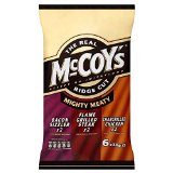 McCoy's Ridge Cut Crisps - Mighty Meaty Variety (6x30g)