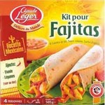 Saveur du Mexique - Kit pour Fajitas, la boite de 8 galettes + sauce - 505g