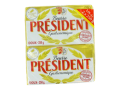 President beurre doux 2x250g