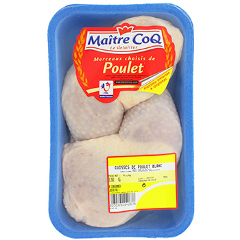 Cuisse poulet blanc Maitre Coq Vegetal x2 500g