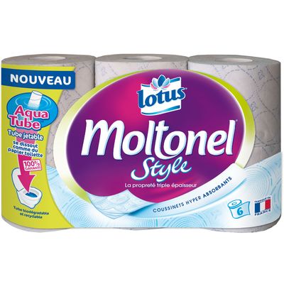 Papier toilette Style MOLTONEL, 6 rouleaux