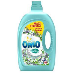 Omo lessive diluée extraits de 5plantes lavage x40 -3l