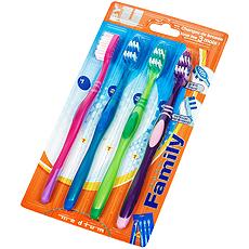Brosse a dents pack family medium By U x4