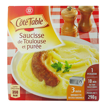 Saucisse Toulouse Cote Table Et puree 290g