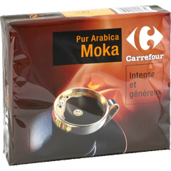 Cafe moulu pur arabica moka