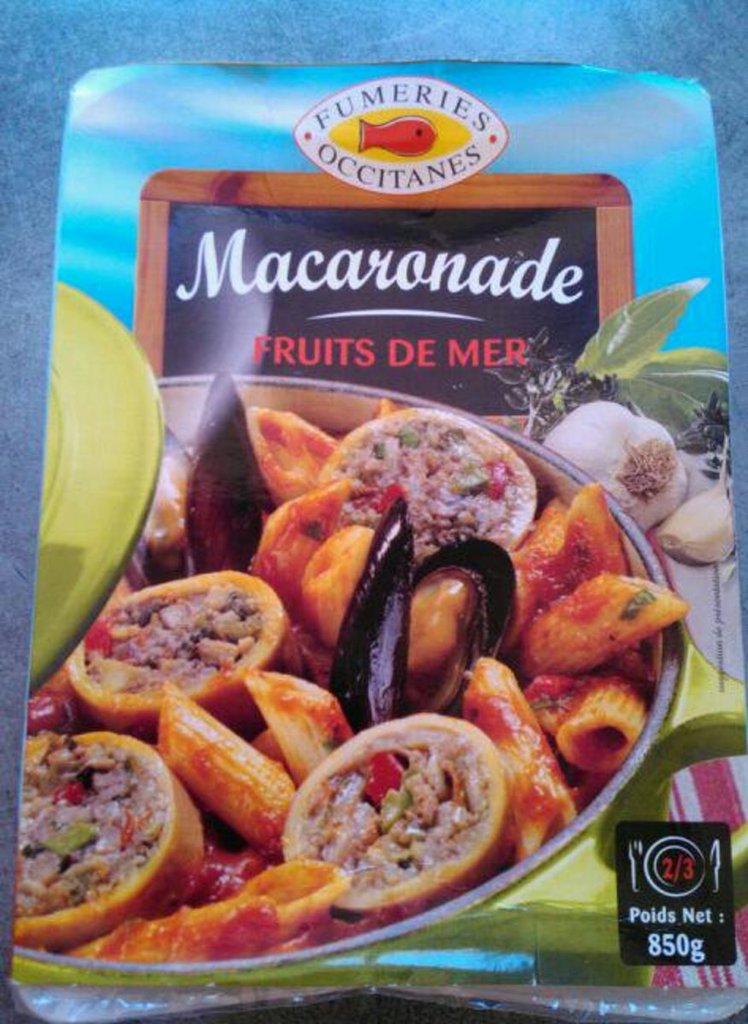 Macaronade aux fruits de mer FUMERIES OCCITANES, 850g