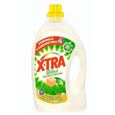 Lessive liquide X-TRA Total aloe vera, 57 doses, 4l