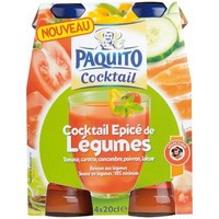 Paquito, Jus de fruit cocktail legumes , le pack de 4x20 cl