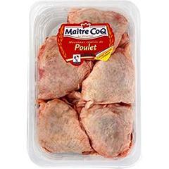 Haut de cuisse de poulet blanc avec dos, MAITRE COQ, Barquette, 1.5kg