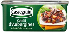 Cassegrain, Confit d'aubergines a l'huile d'olive vierge-extra, la boite de 185 gr