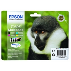 PACK 4 CARTOUCHES ENCRE EPSON TO895 BABOUIN