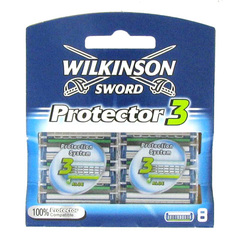 Lames de rasoir Wilkinson Protector 3, paquet de 8 unites
