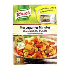 Knorr, Sachet micro-onde mes legumes minutes legumes du soleil, le sachet de 20 gr