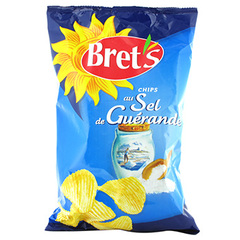 Chips ondulées au sel de Guérande Bret's