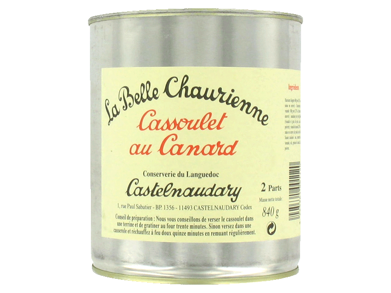 Cassoulet au canard LA BELLE CHAURIENNE, 840g