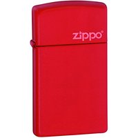 Zippo briquet 60000839 rouge mat avec logo coupe slim