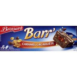 Brownie Barr' chocolat, caramel et cacahuetes BROSSARD, 6 unites, 228g