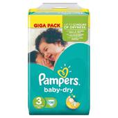 Pampers babydry gigapack couches bébé t3 midi x136