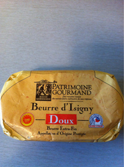 Patrimoine gourmand beurre d'Isigny AOC de baratte doux 250g
